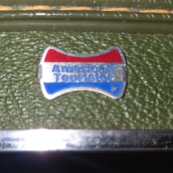 1960s Vintage Retro Green Travel Makeup Case American Tourister Tiara Model Lugg - Picture 8 of 15